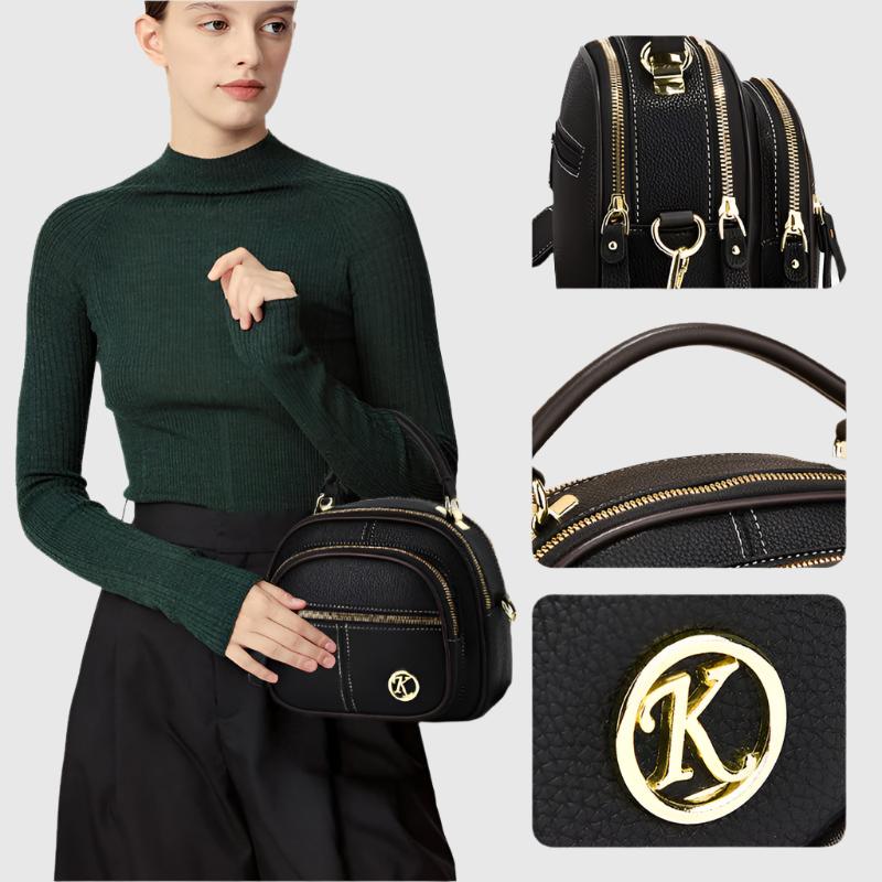 quinn - Leder Crossbag für Frauen