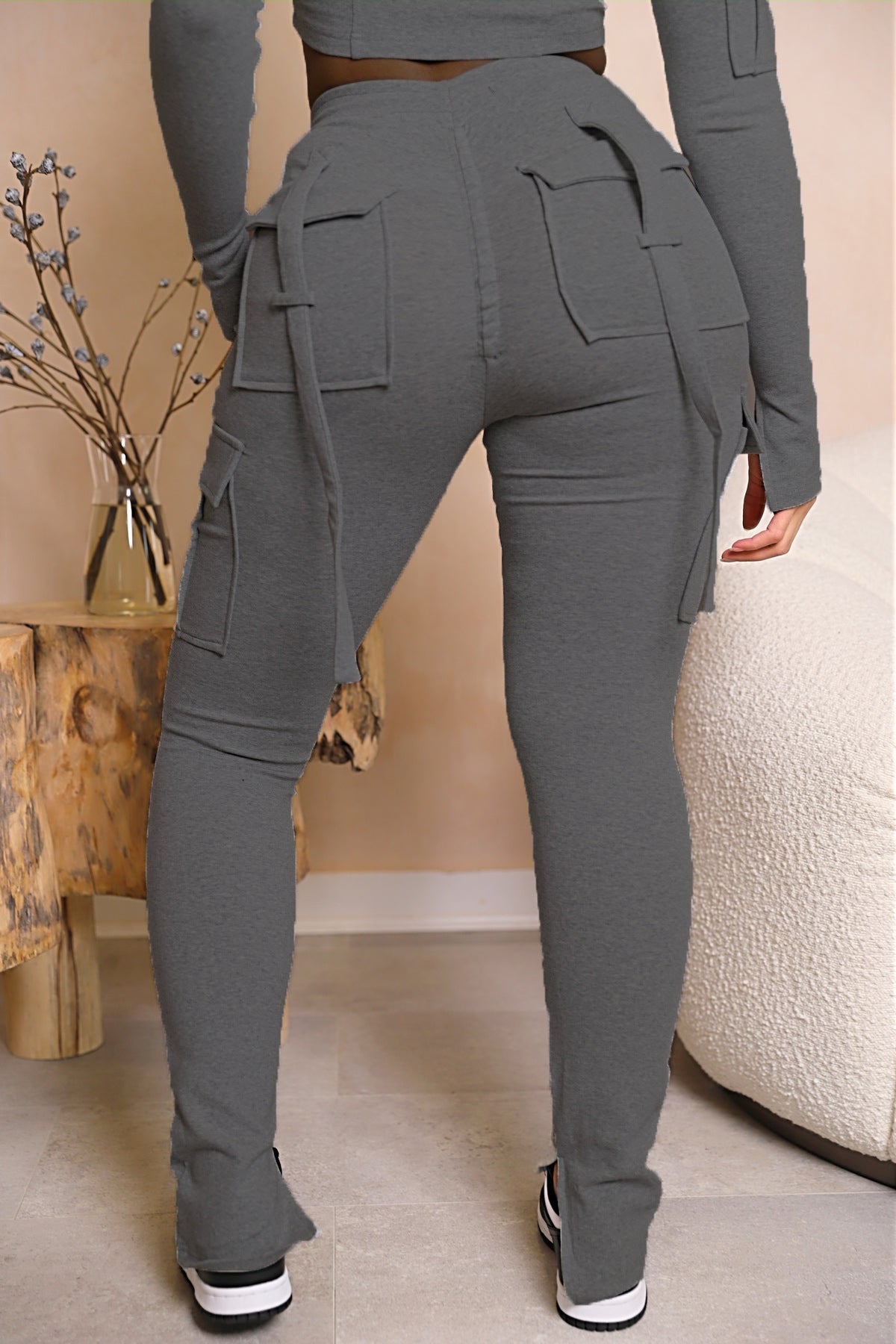Amélie – Vintage-inspirierte High-Waist Cargo-Hosen für Frauen