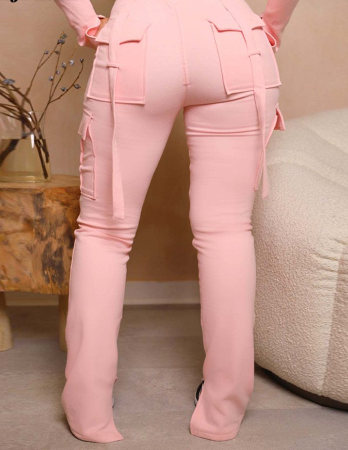 Amélie – Vintage-inspirierte High-Waist Cargo-Hosen für Frauen